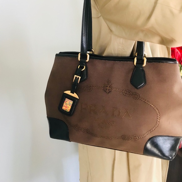 Prada Canapa Canvas Tote. - Picture 2 of 16